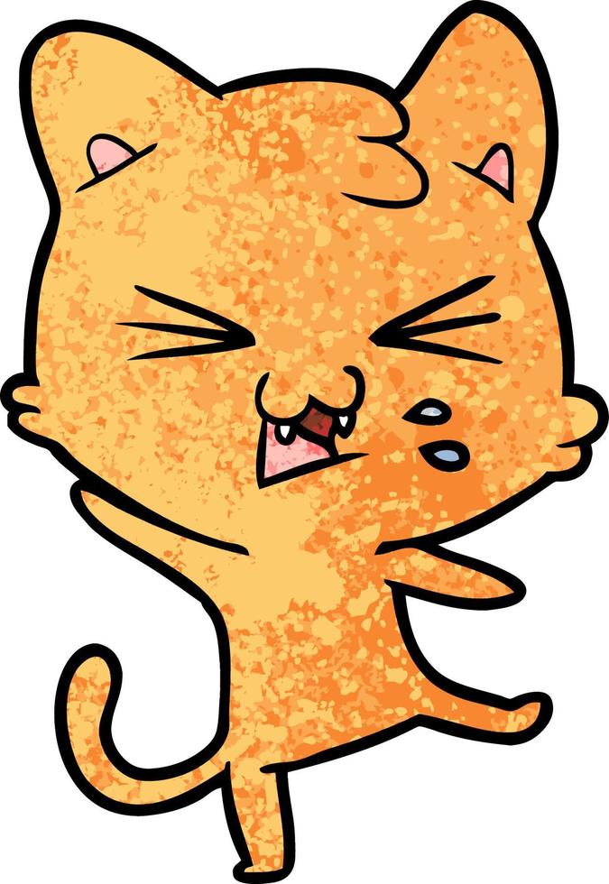 Vector cat character in cartoon style