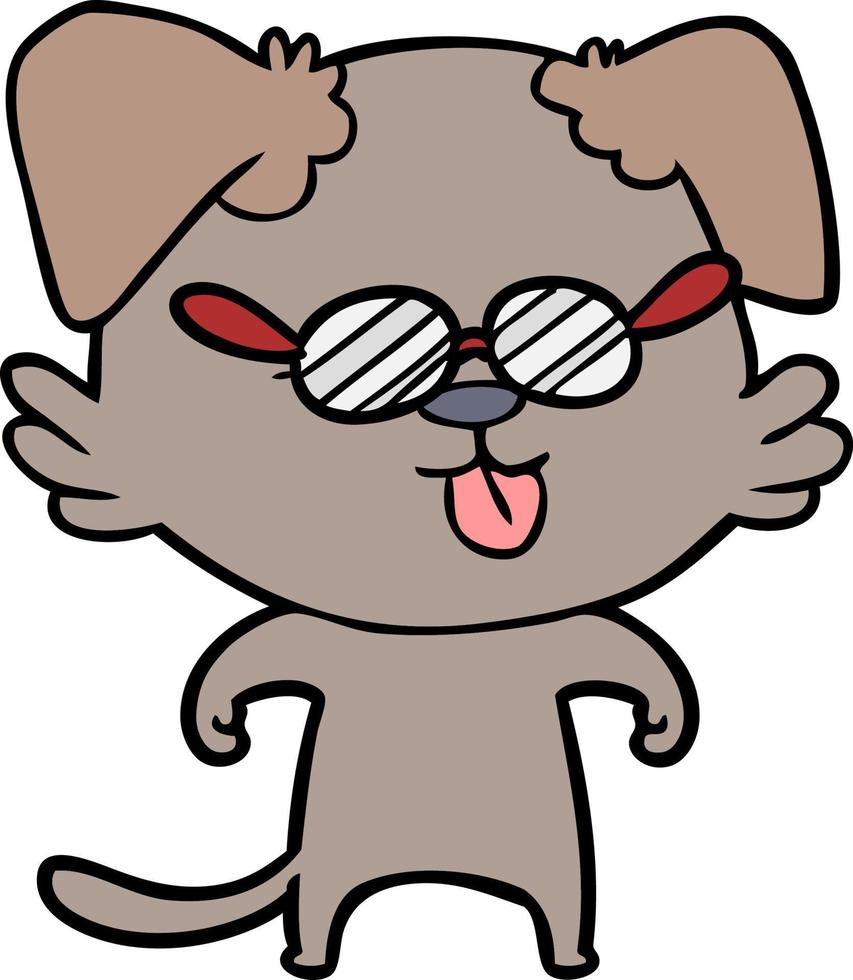 Vector dog character in cartoon style