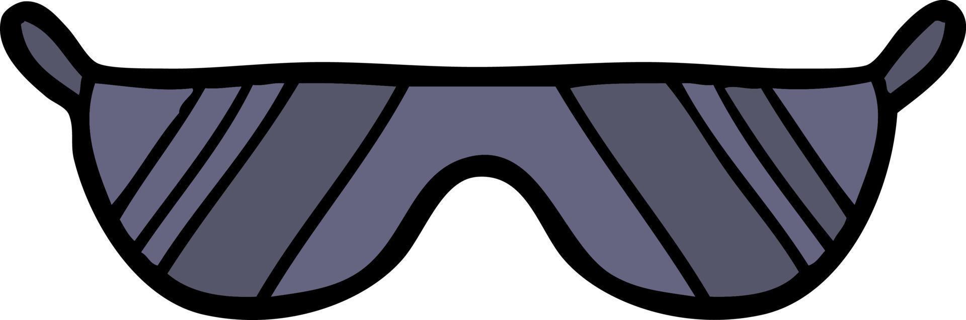 lindas gafas de sol de dibujos animados vector