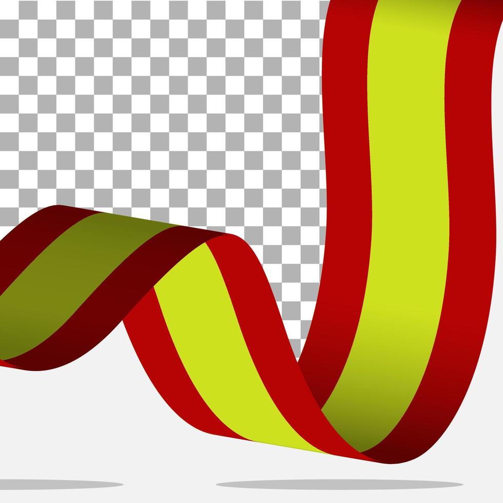 Ribbon Spain, spain Flag , national event of spain. vector