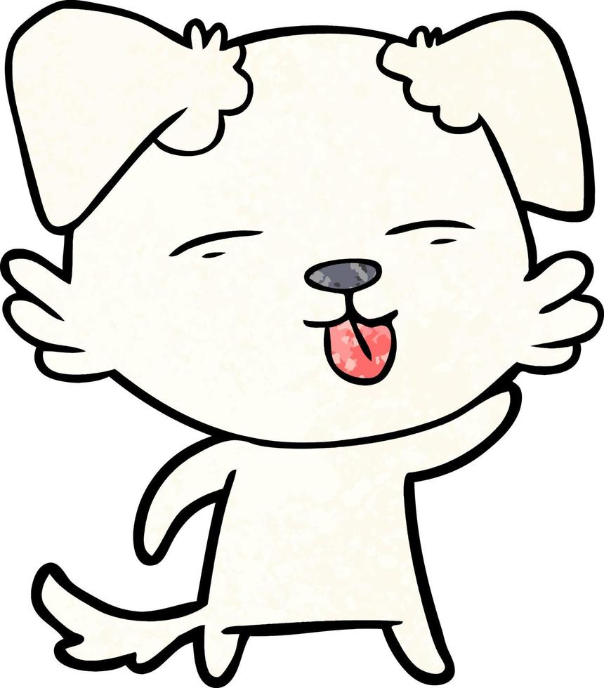 Vector dog character in cartoon style