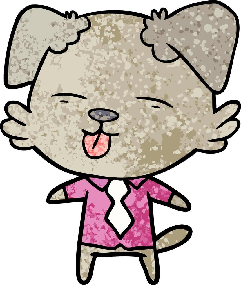 Vector dog character in cartoon style