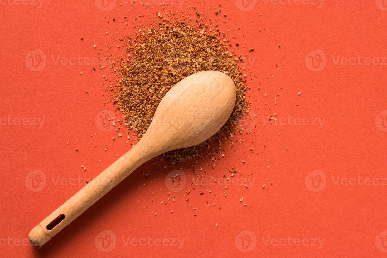 Chili Lime Seasoning Spilled from a Teaspoon photo