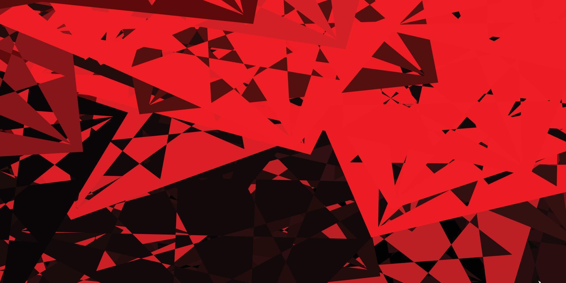 Dark Red vector template with triangle shapes.