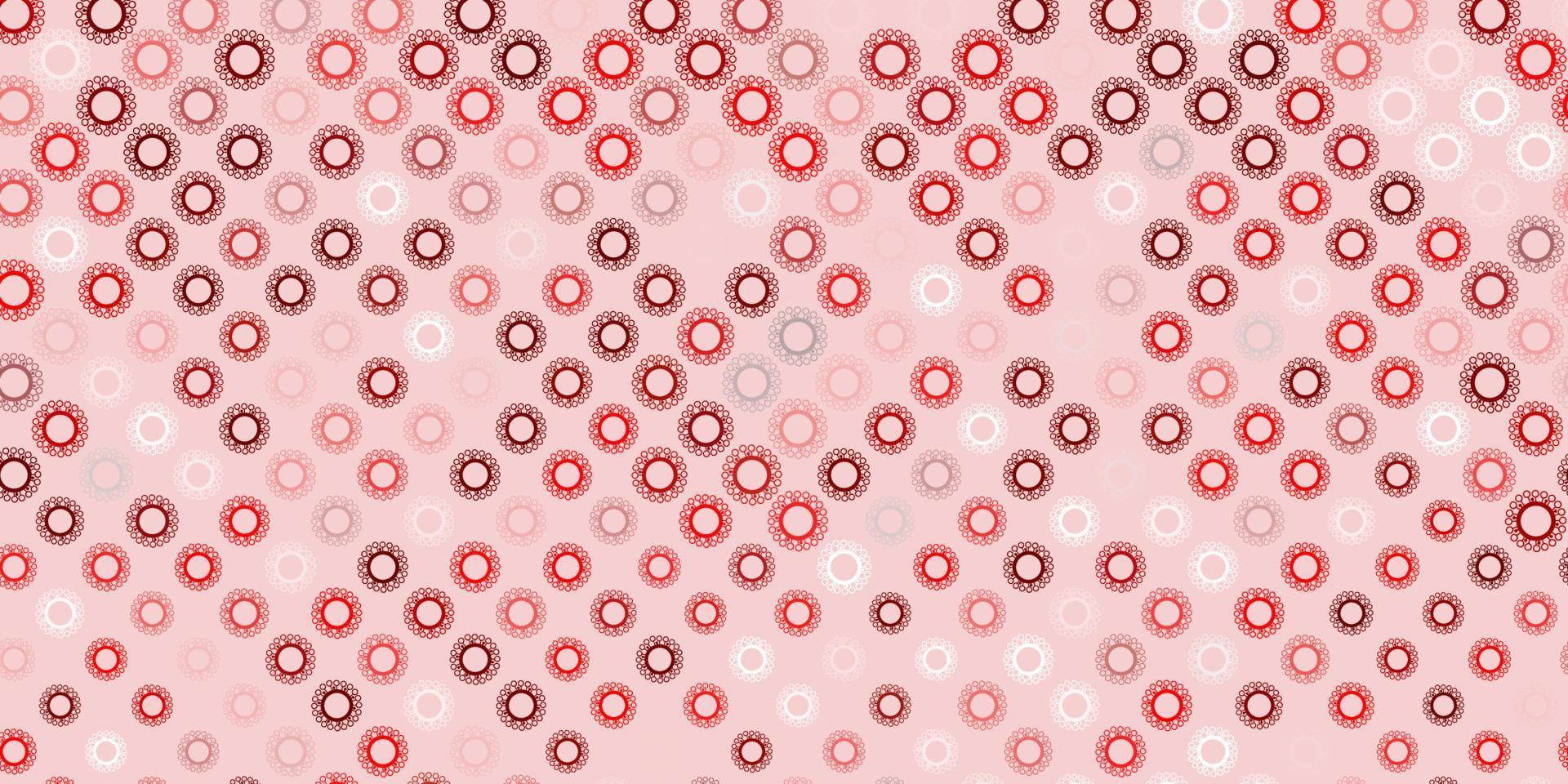 Dark red vector texture with disease symbols.