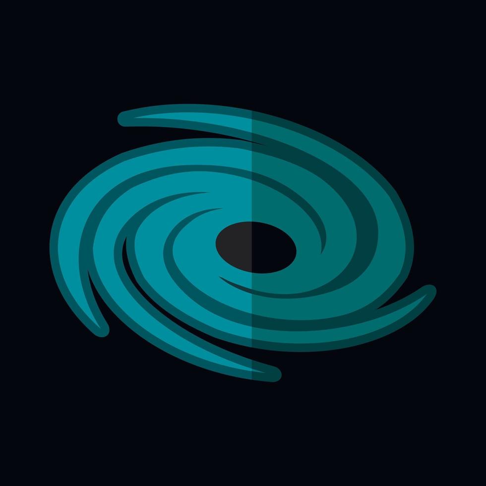 icono plano del sistema solar vector