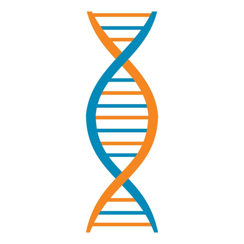 DNA and molecule symbol vector