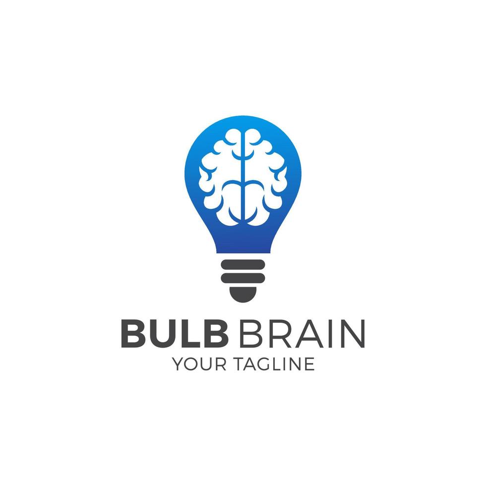 brain bulb icon symbol design. creative idea logo designs template vector