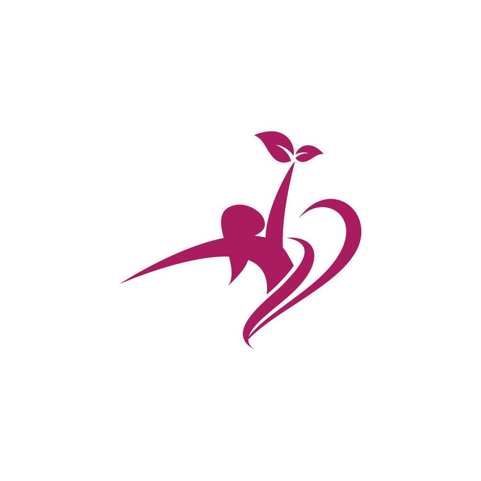 vector de stock de plantilla de logotipo de salud de las mujeres