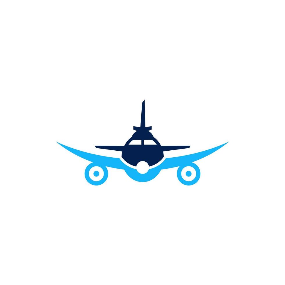 icono de logotipo de aviación y plantilla de vector de símbolo