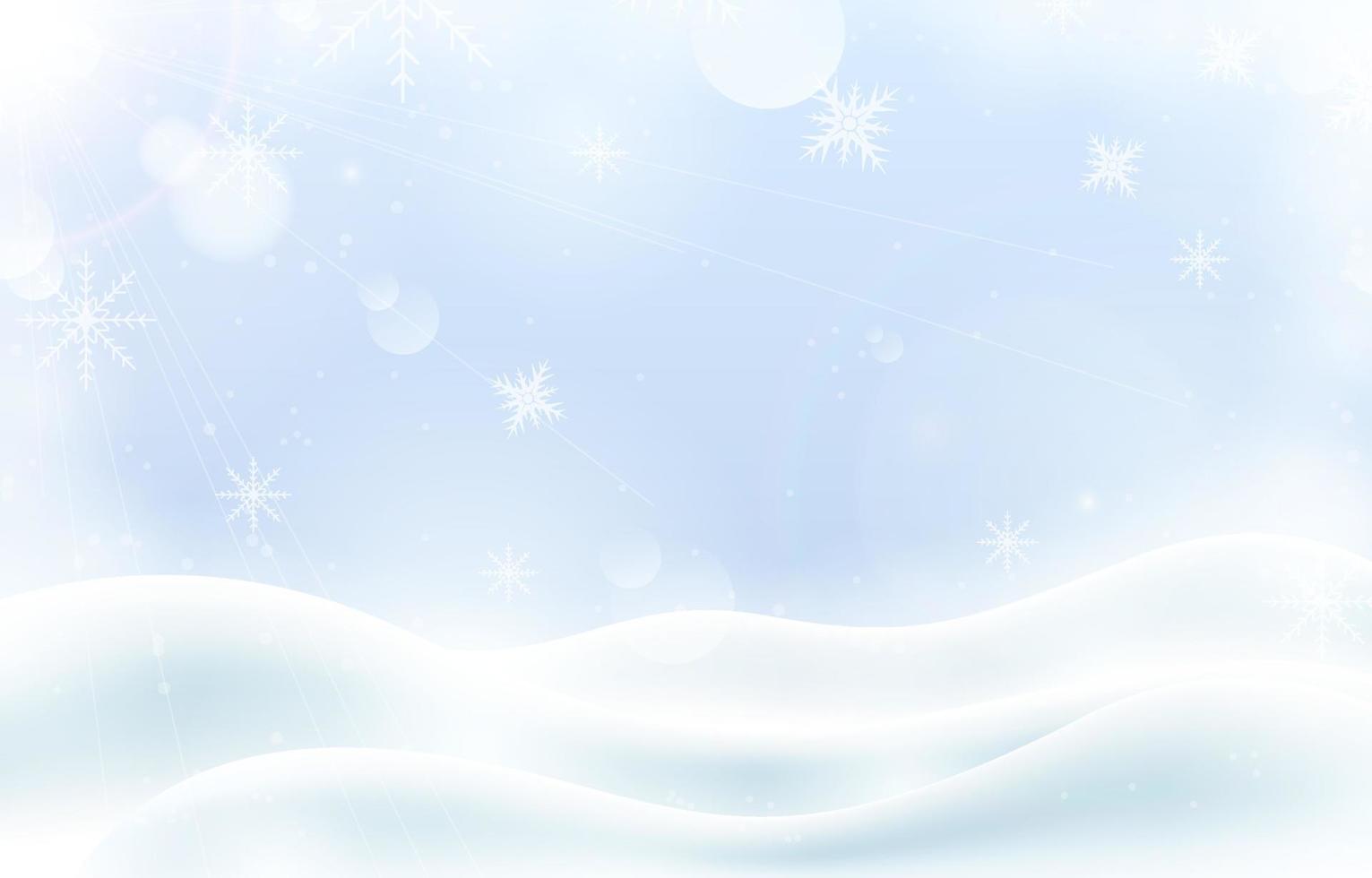 fondo de invierno nieve vector