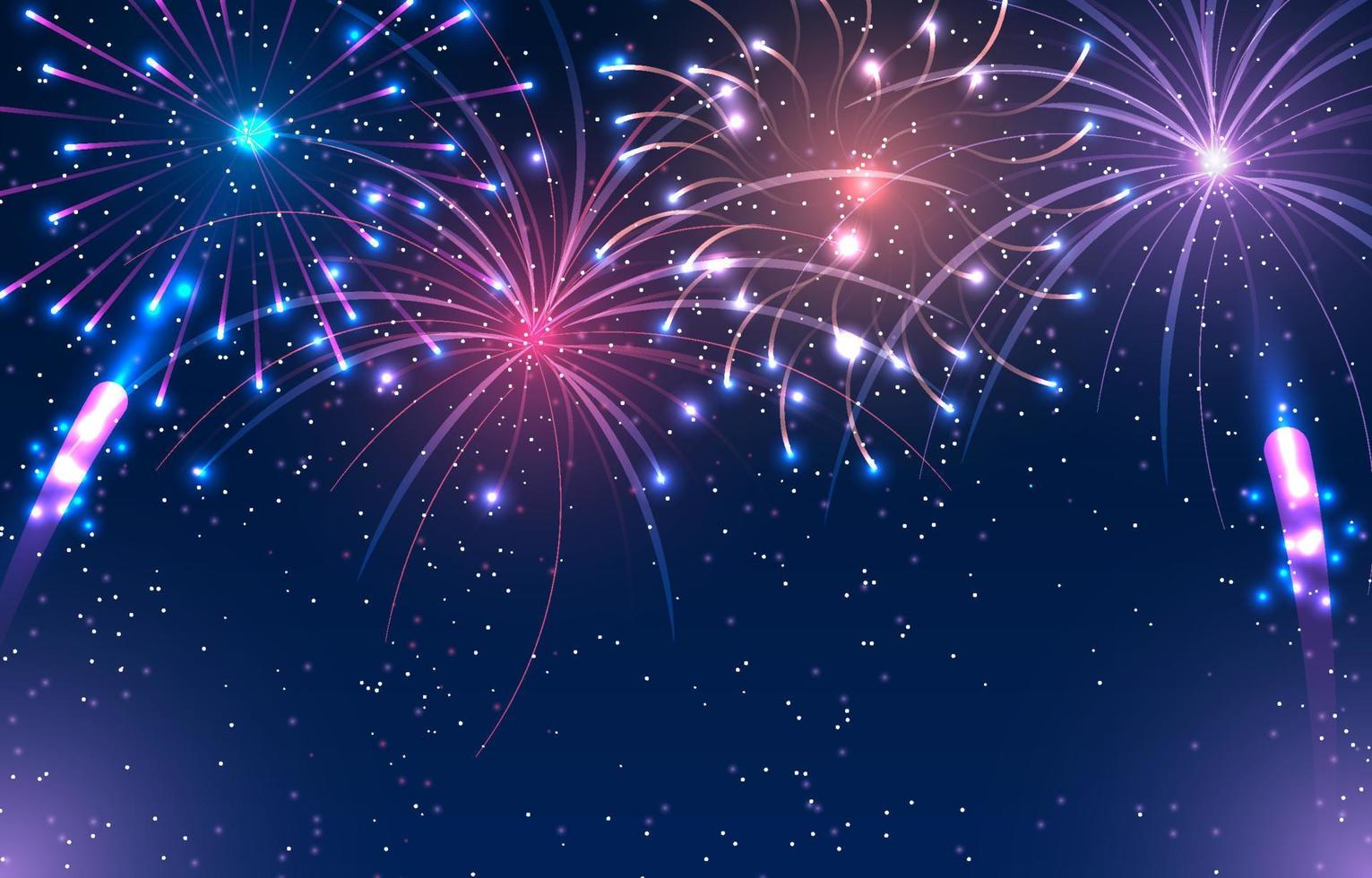 Fireworks Party Background vector