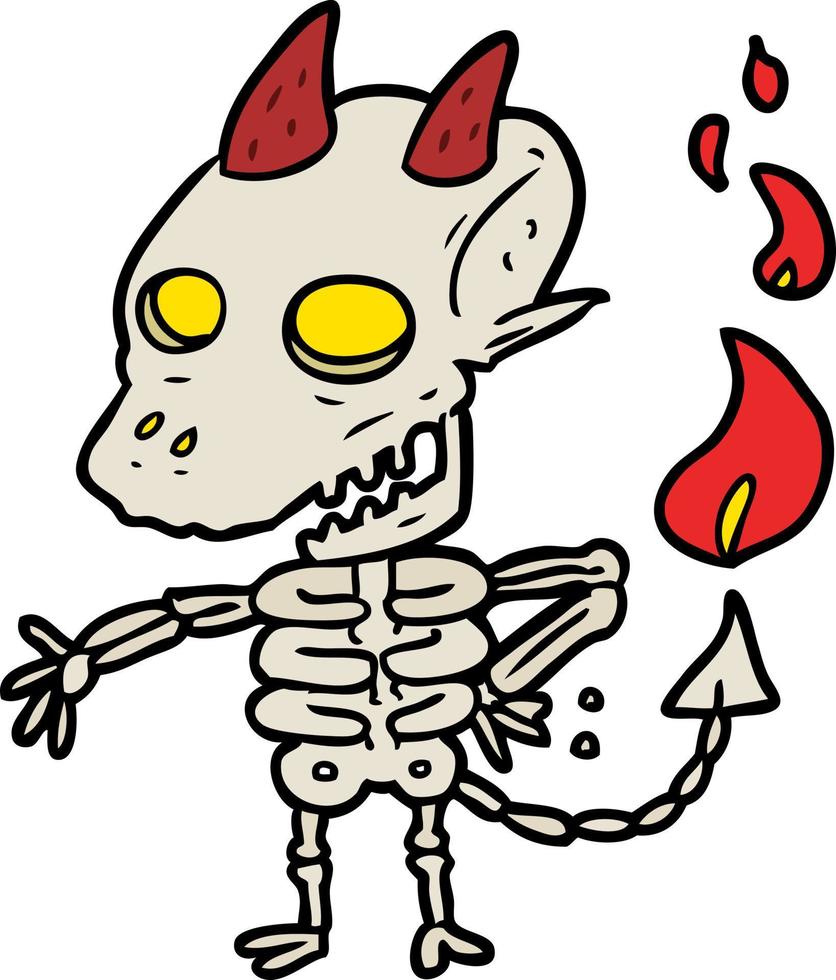 Cartoon scary halloween skeleton 13972011 Vector Art at Vecteezy