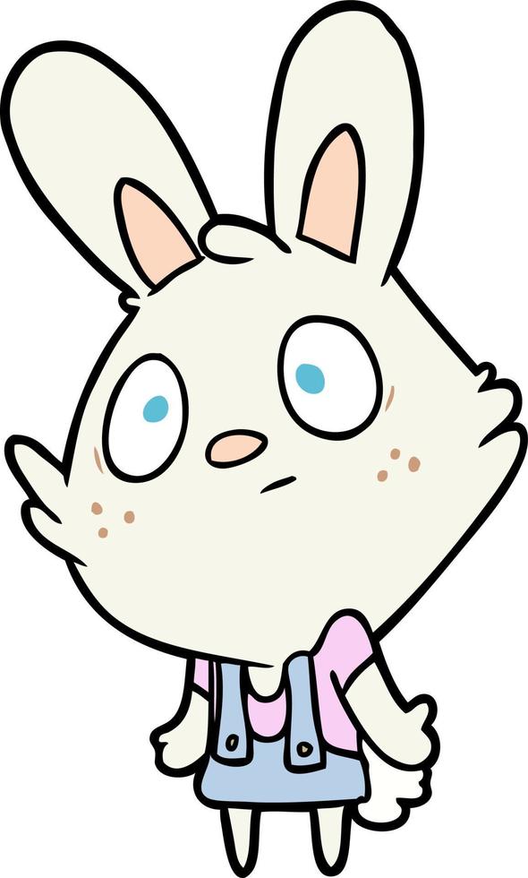 Cartoon cute bunny vector