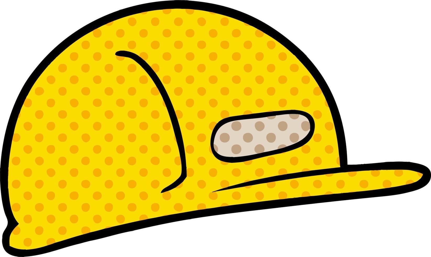 sombrero de constructor de dibujos animados vector