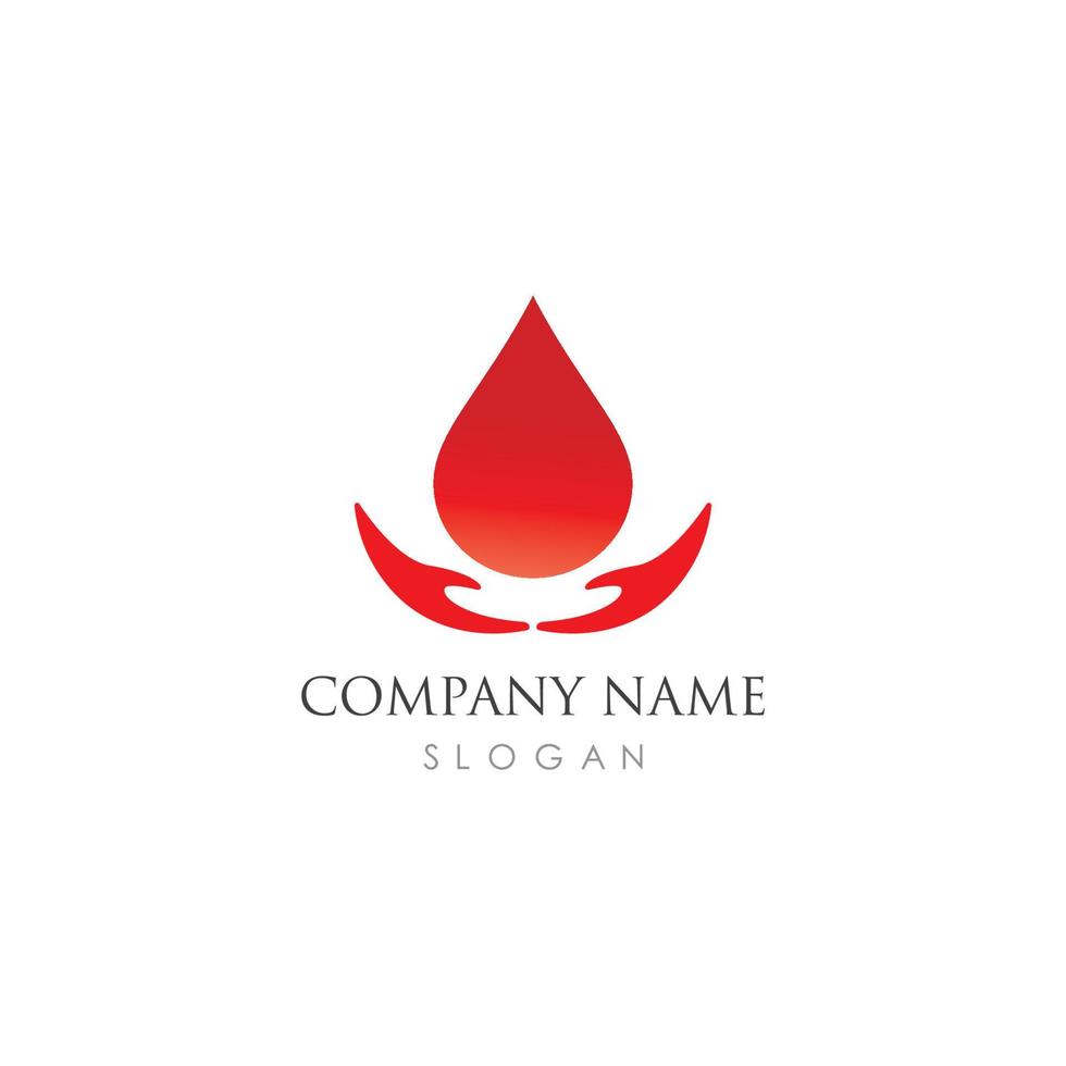 Blood Logo vector icon illustration