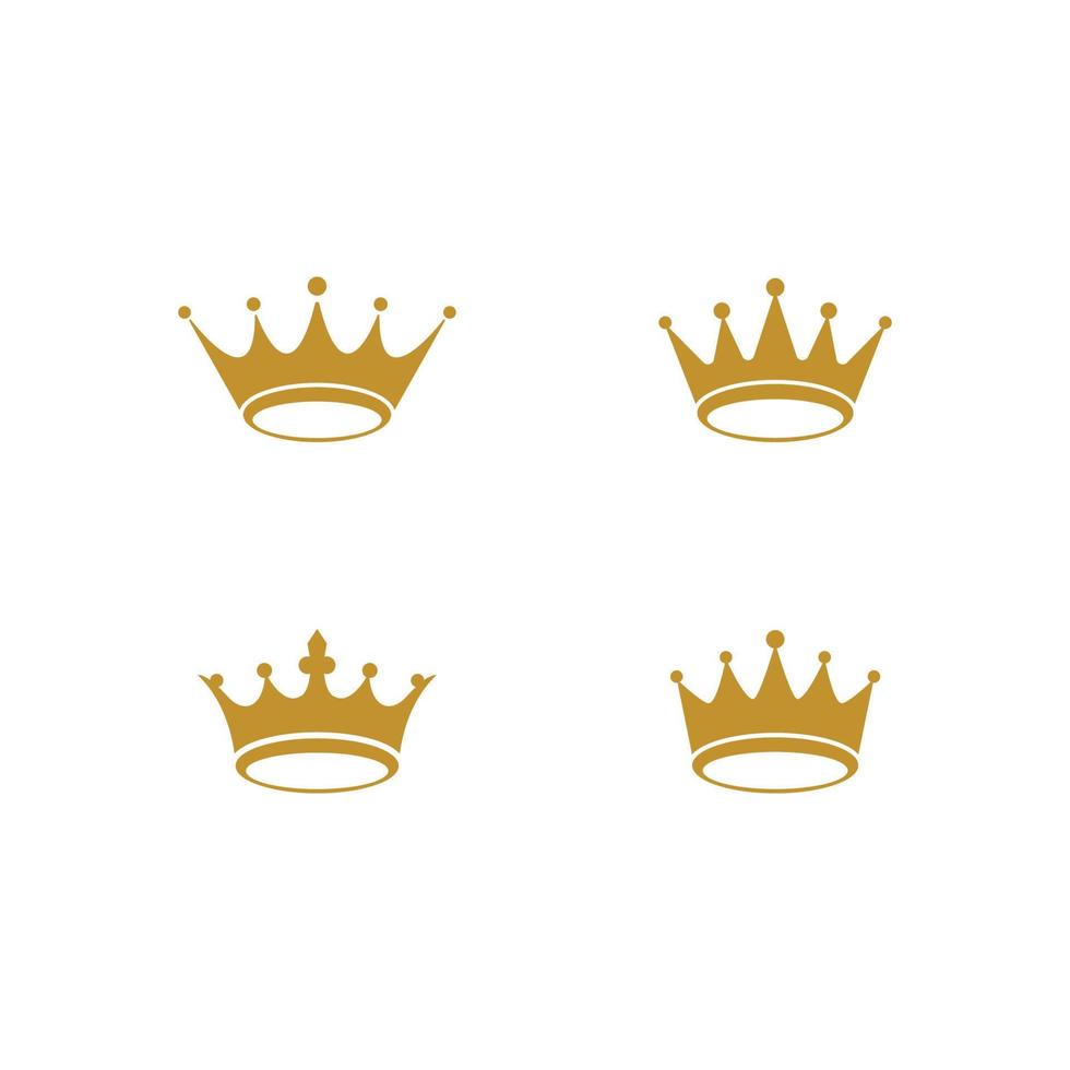 vector de plantilla de logotipo de corona