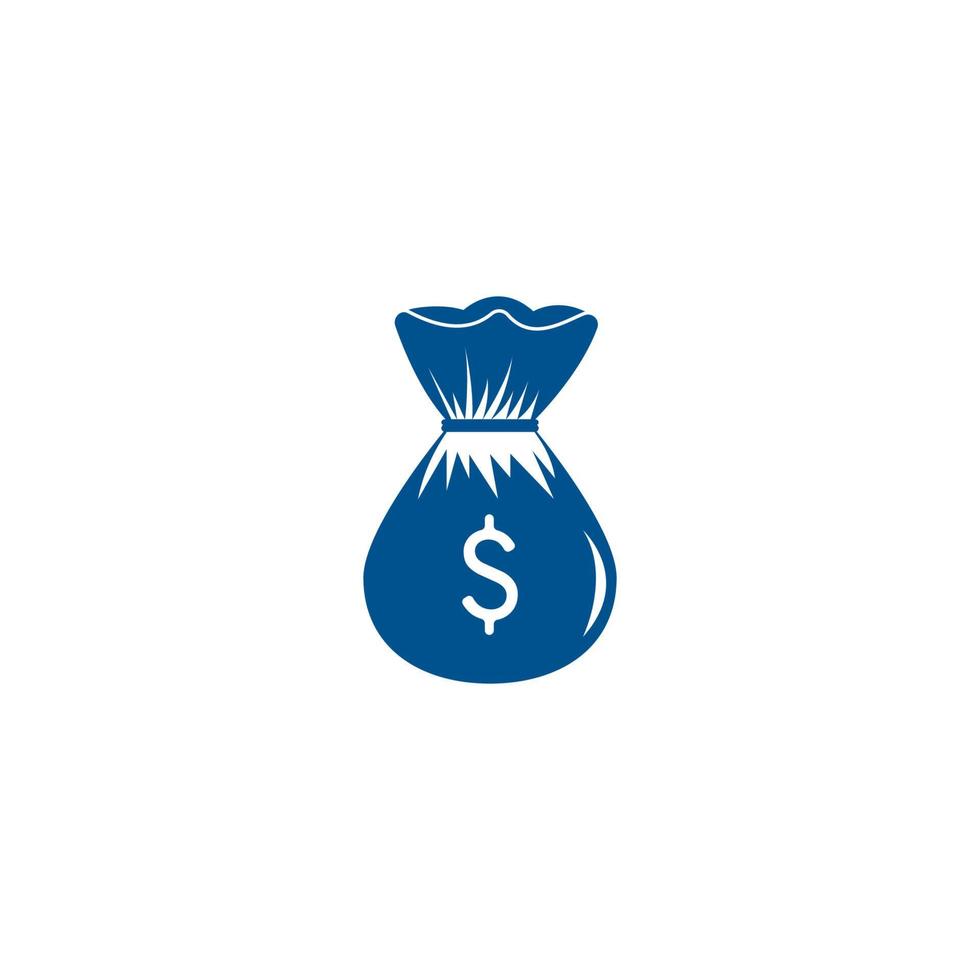Money bag icon illustration isolated sign symbol. Money bag vector logo. Flat design