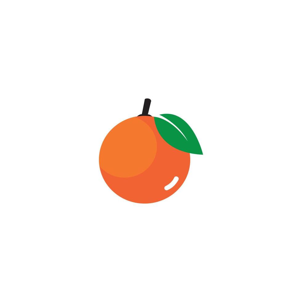 Orange logo design. Vector