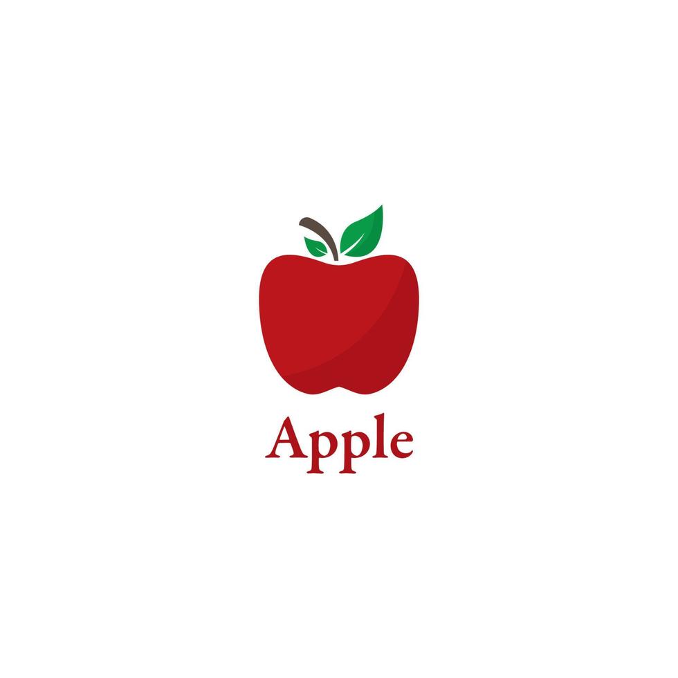 Ilustración de vector de plantilla de logotipo de Apple