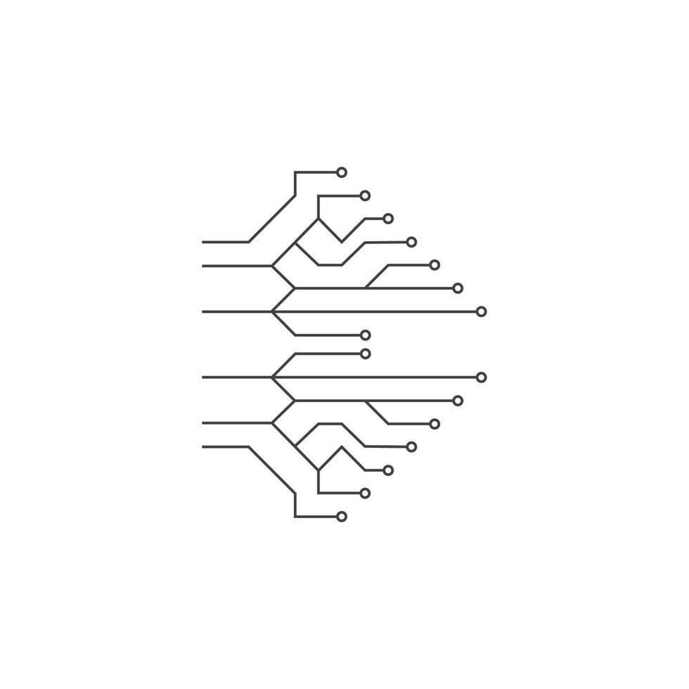 vector de ilustración de tecnología de circuito