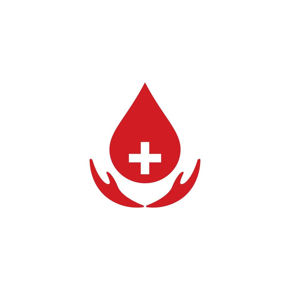 ilustración de icono de vector de logotipo de sangre