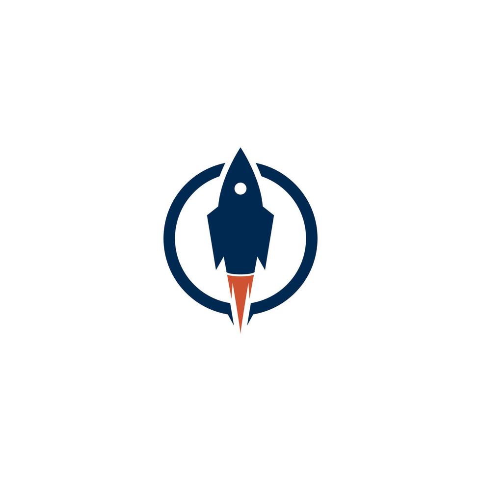 rocket logo icon vector