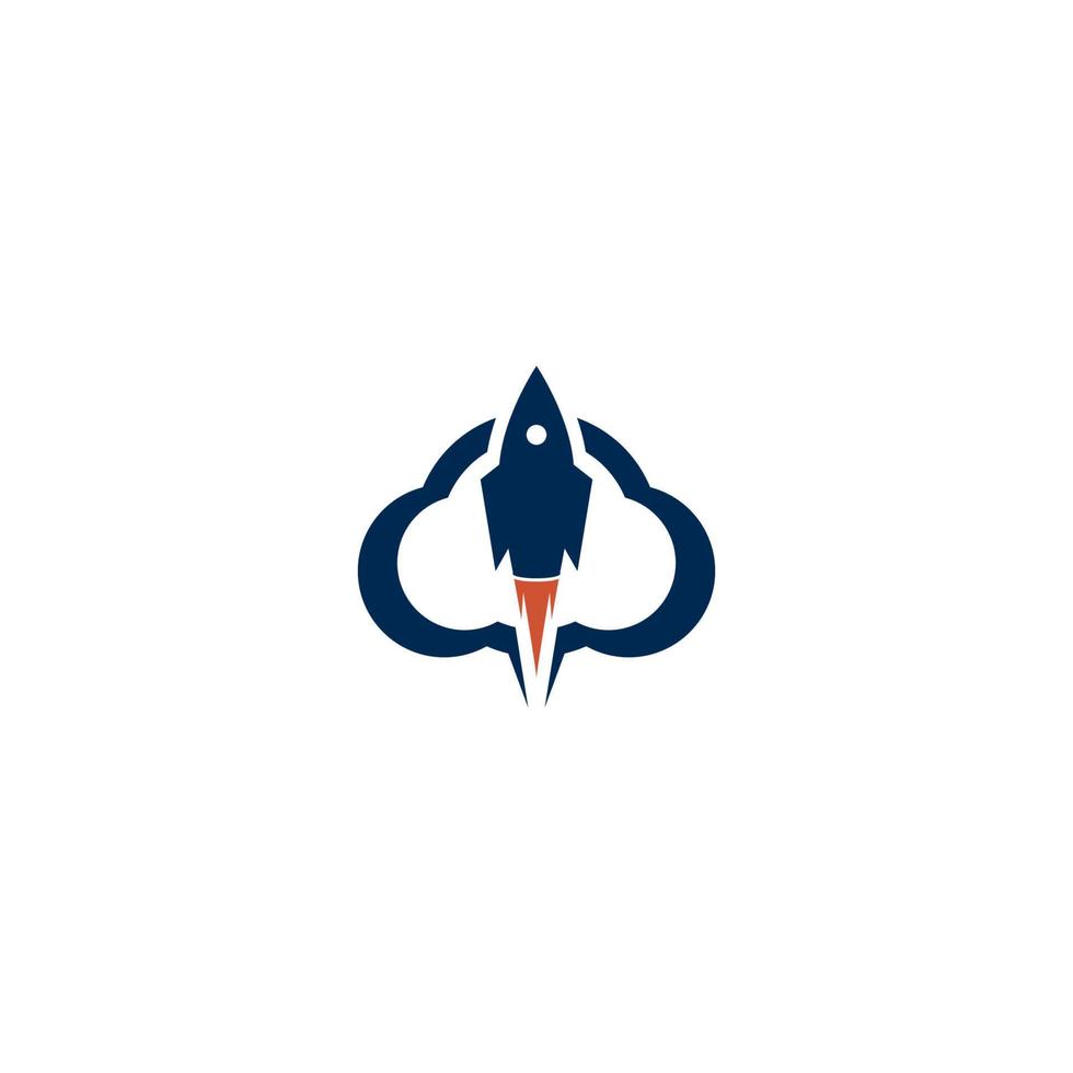 rocket logo icon vector