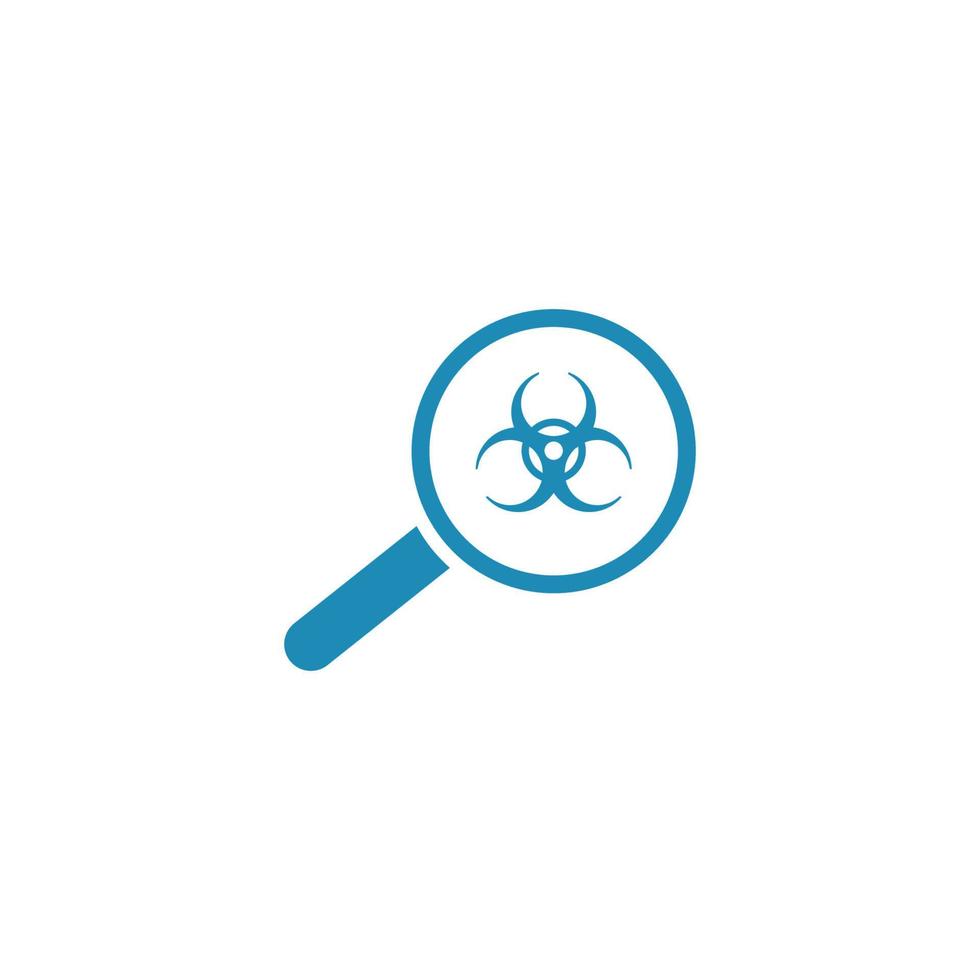 virus scan template vector icon illustration