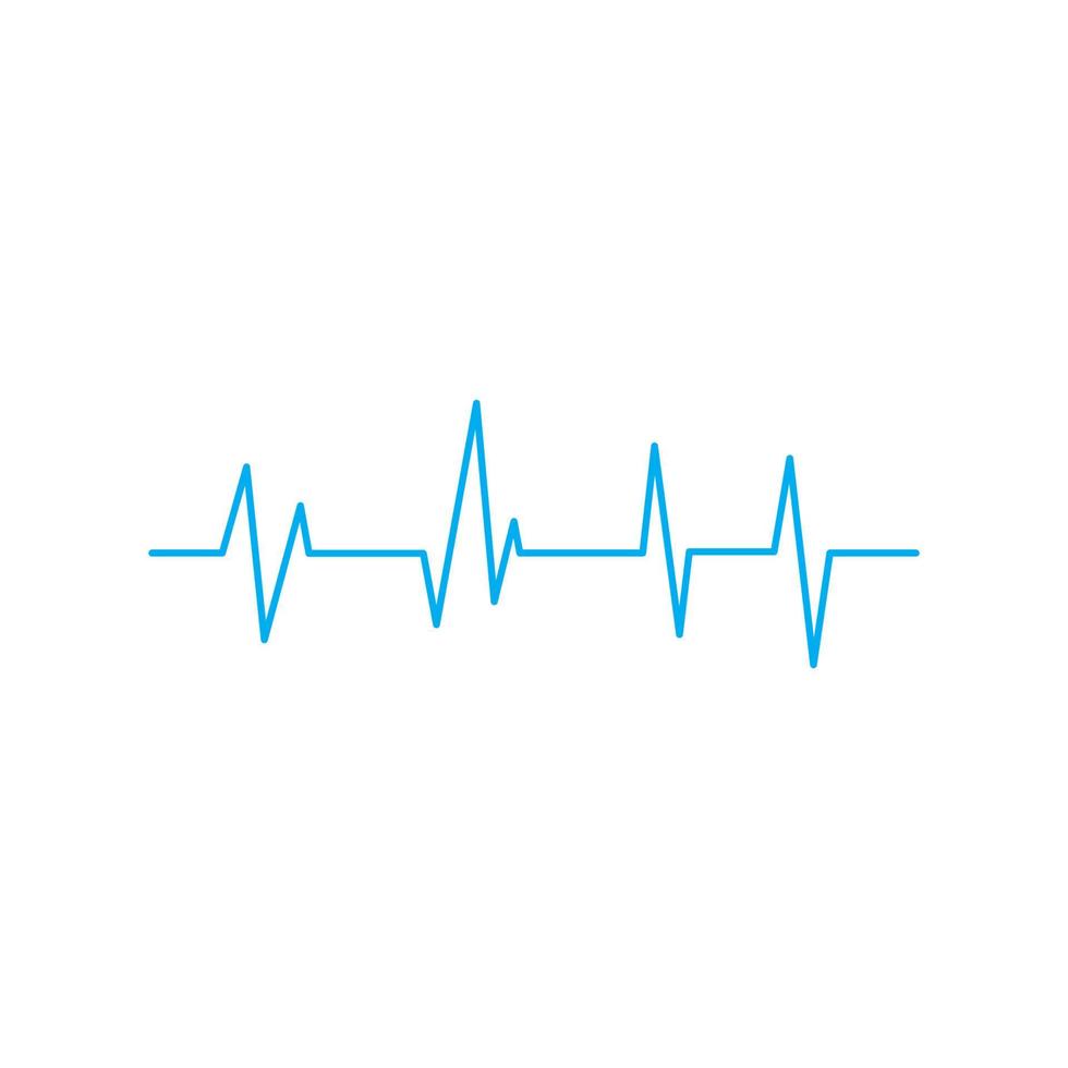 Heartbeat Cardiogram Icon Vector Logo