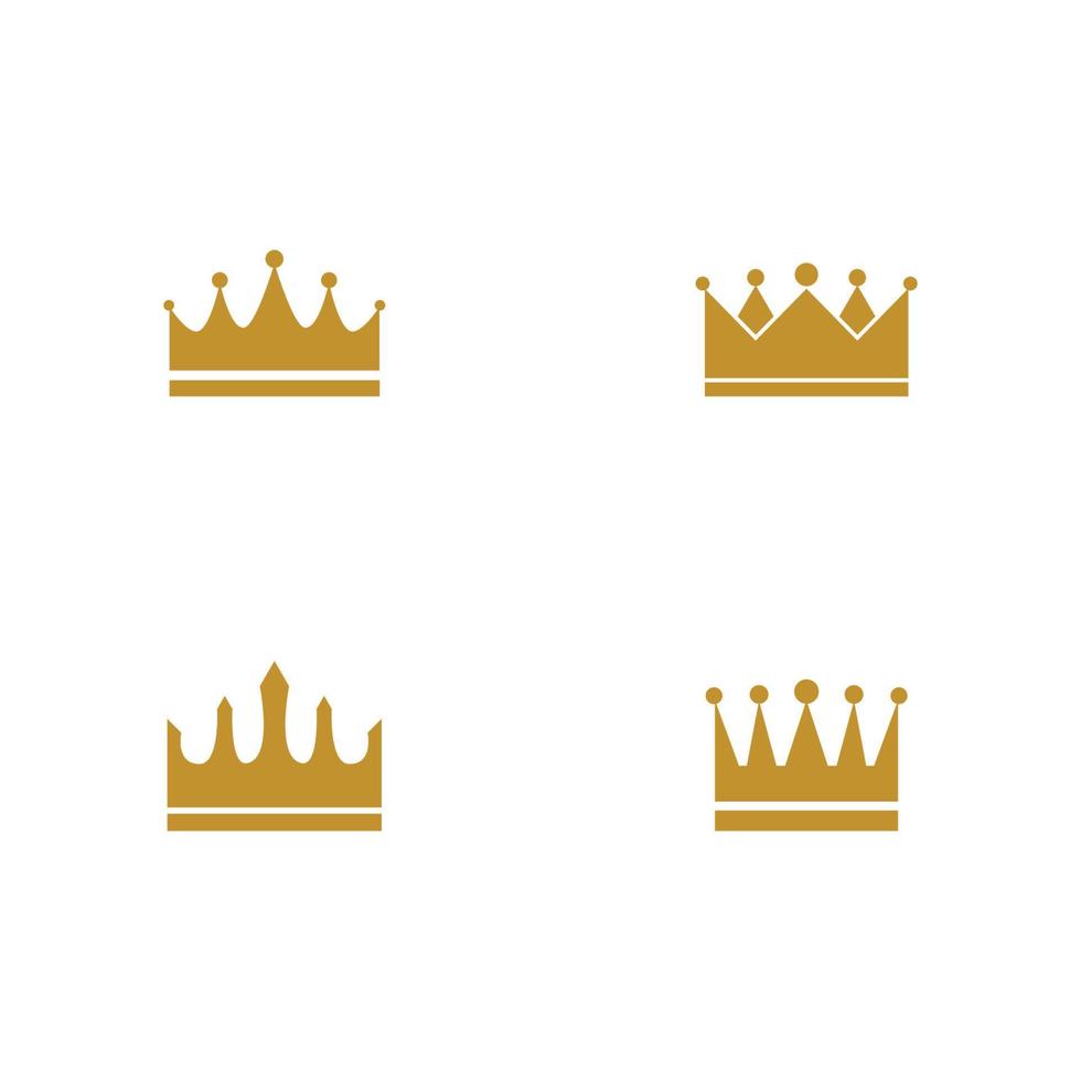 vector de plantilla de logotipo de corona