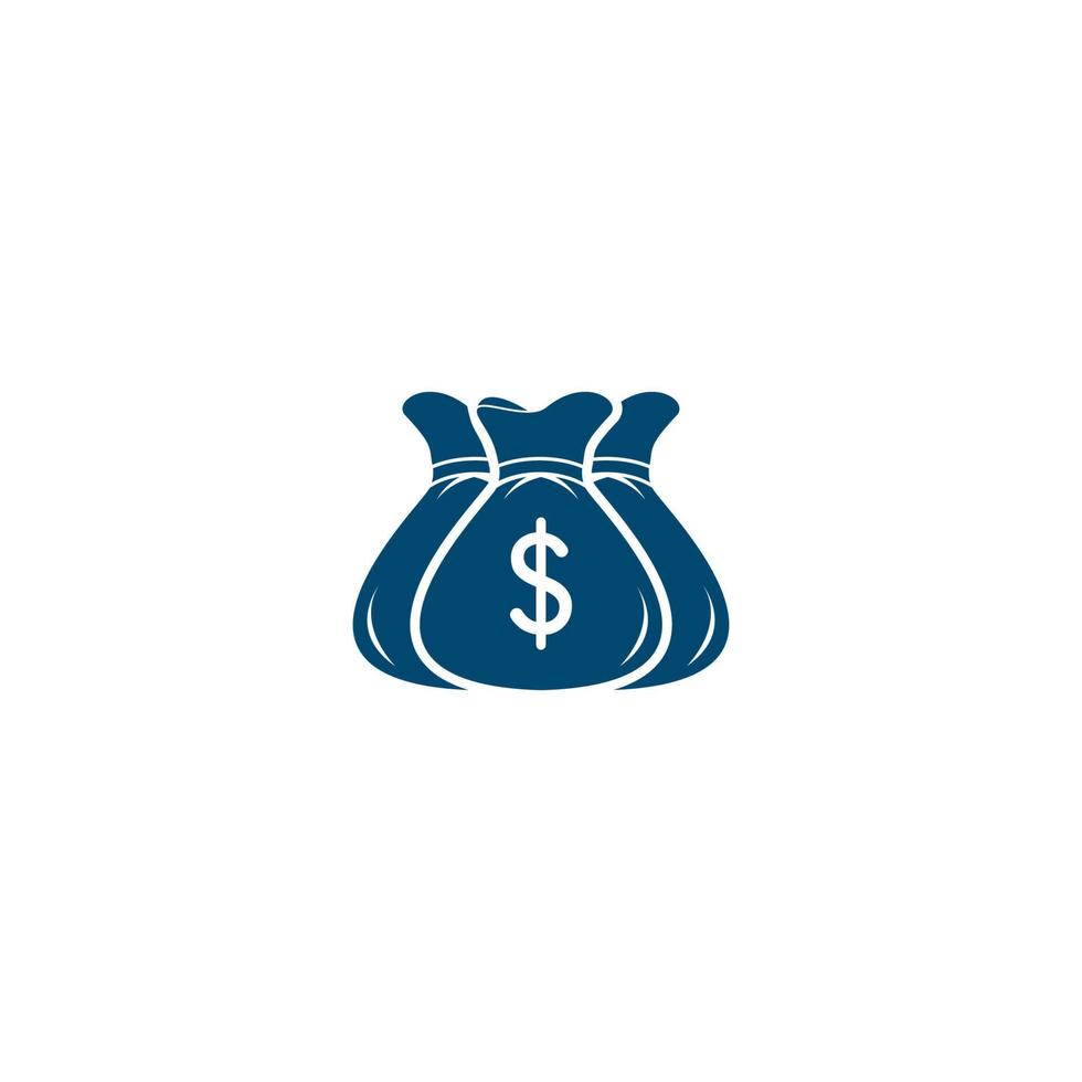 Money bag icon illustration isolated sign symbol. Money bag vector logo. Flat design