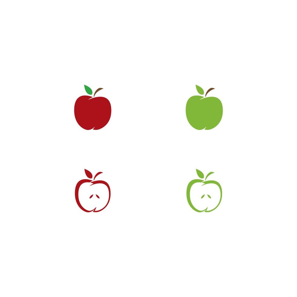 Ilustración de vector de plantilla de logotipo de Apple