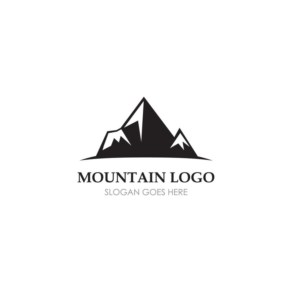 plantilla de negocio de logotipo de icono de alta montaña vector