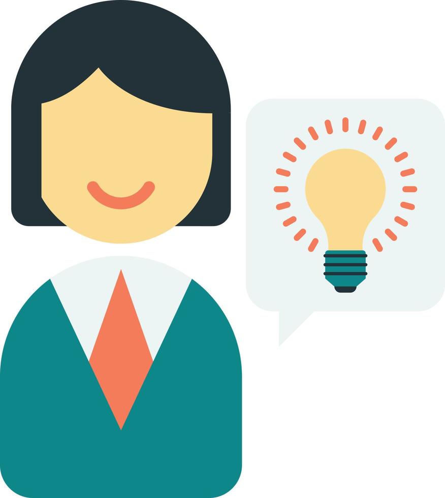 business people and ideas illustration in minimal style vector