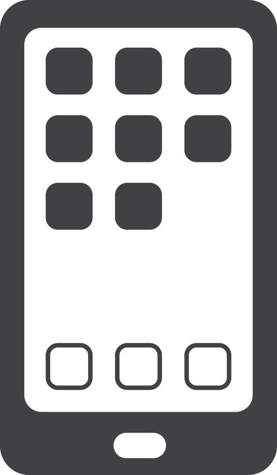 smartphone with application illustration in minimal style vector