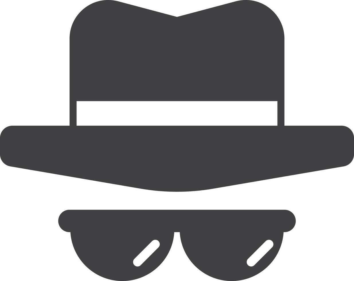 ilustración de espía o detective en estilo minimalista vector