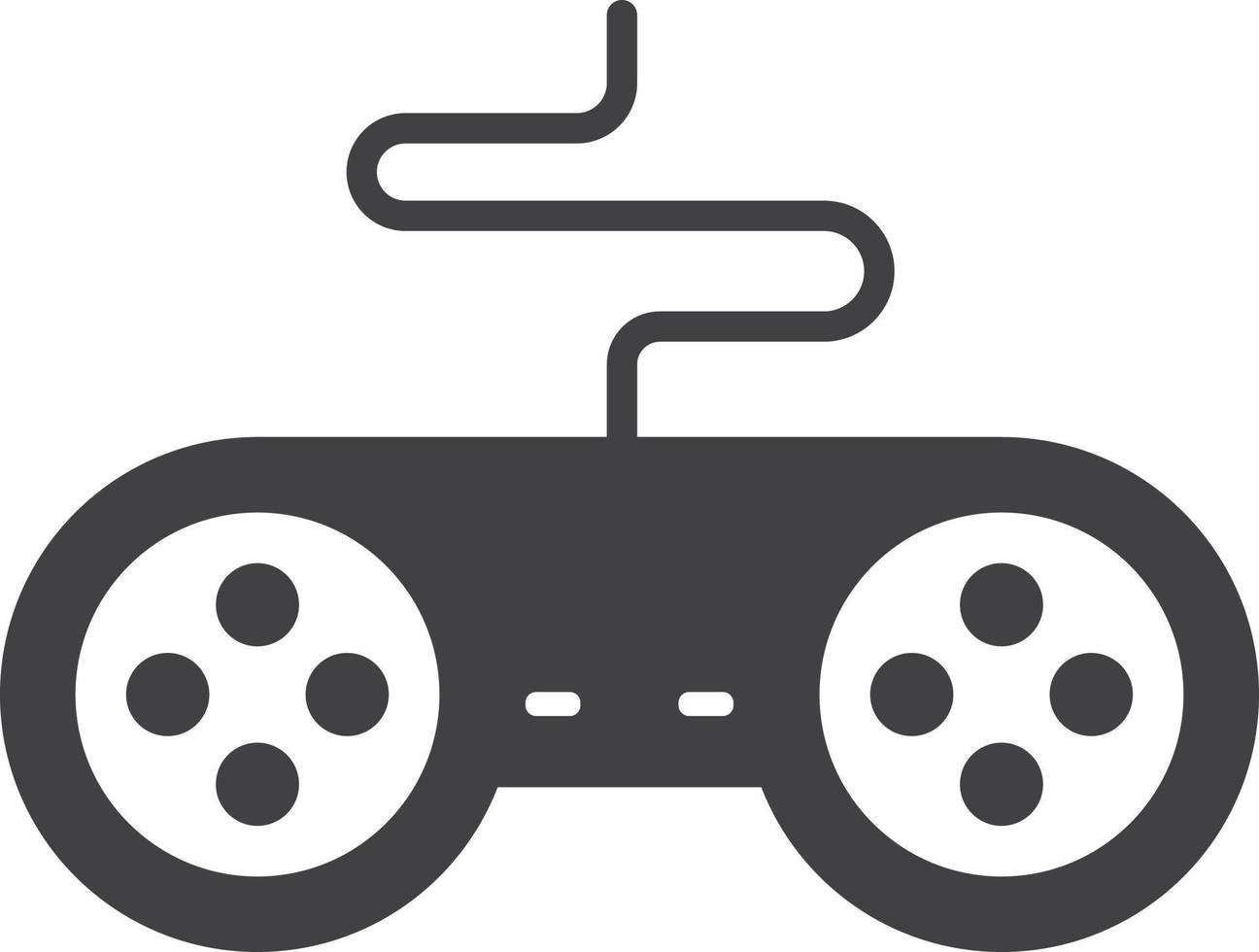 joystick para ilustración de juegos en estilo minimalista vector