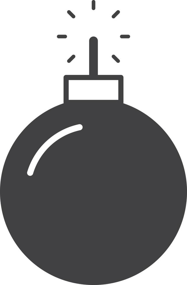 bomb illustration in minimal style vector