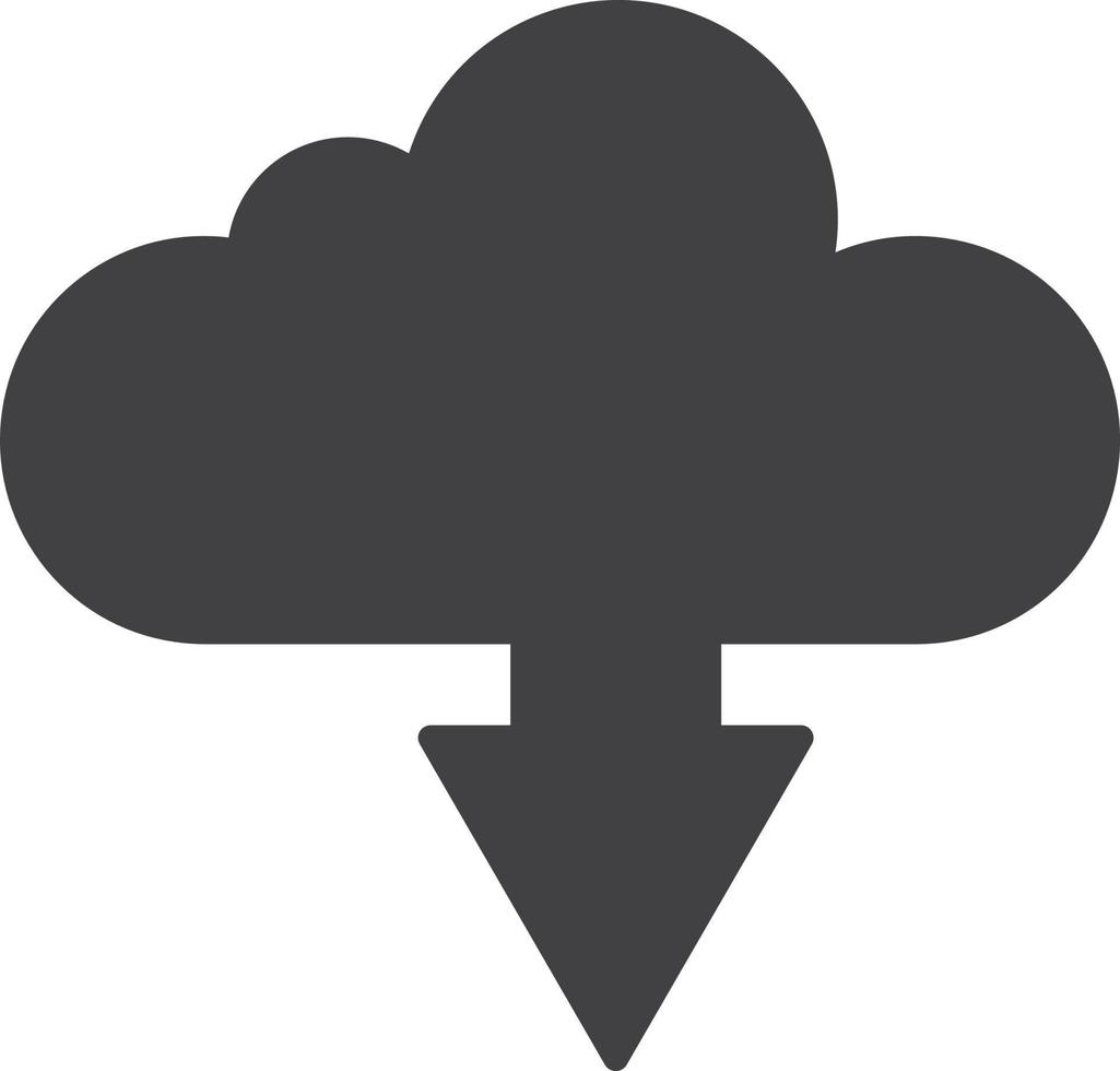 Download and Cloud illustration in minimal style 13972714 Vector Art at