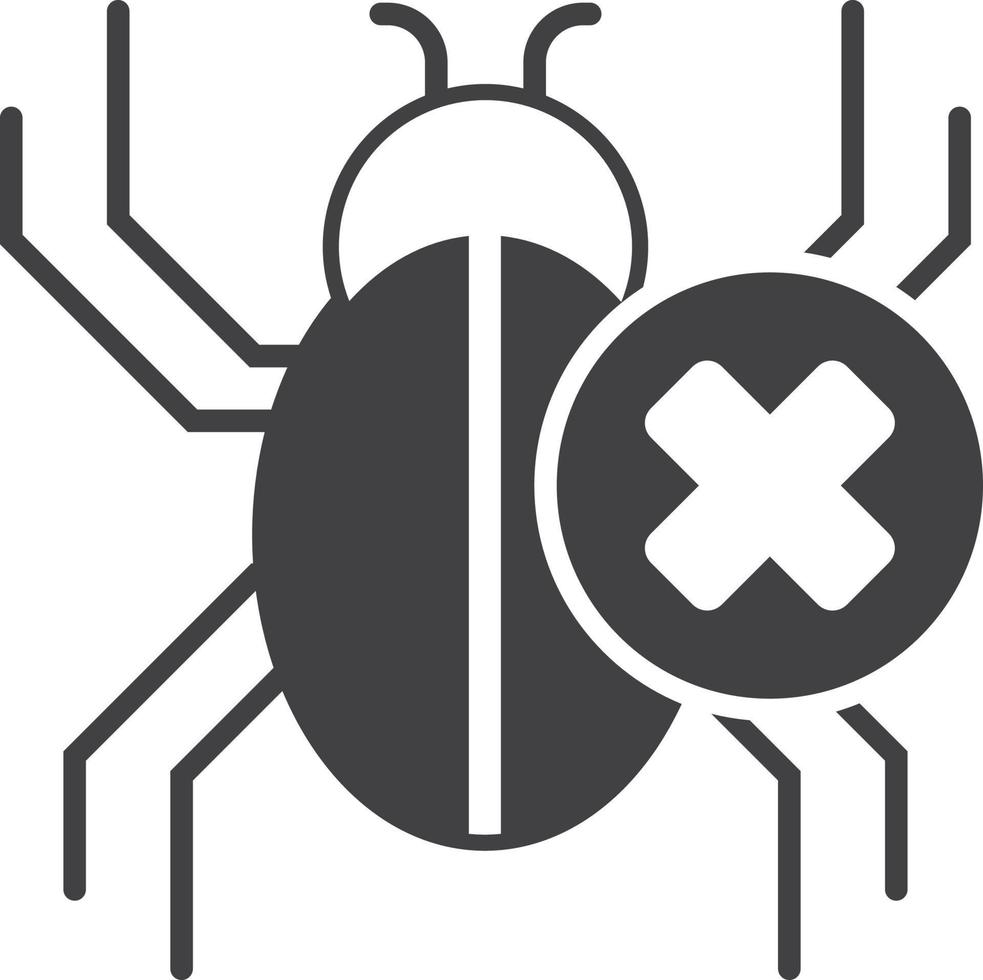 bug illustration in minimal style vector