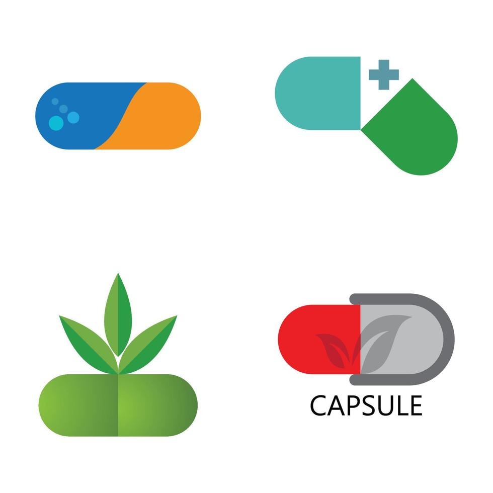 capsule logo icon vector