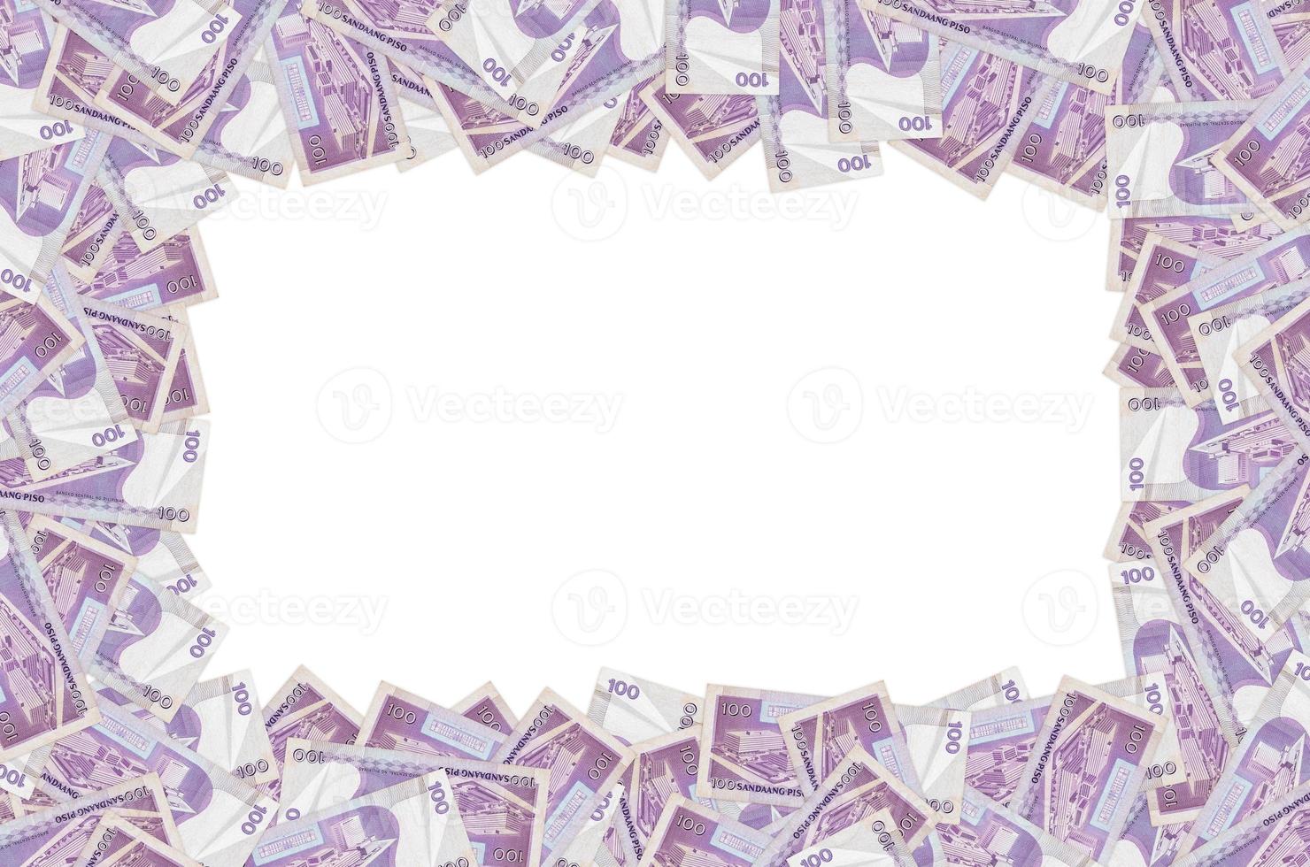 banco central de filipinas en 100 piso filipinas billete de dinero patrón de cierre foto