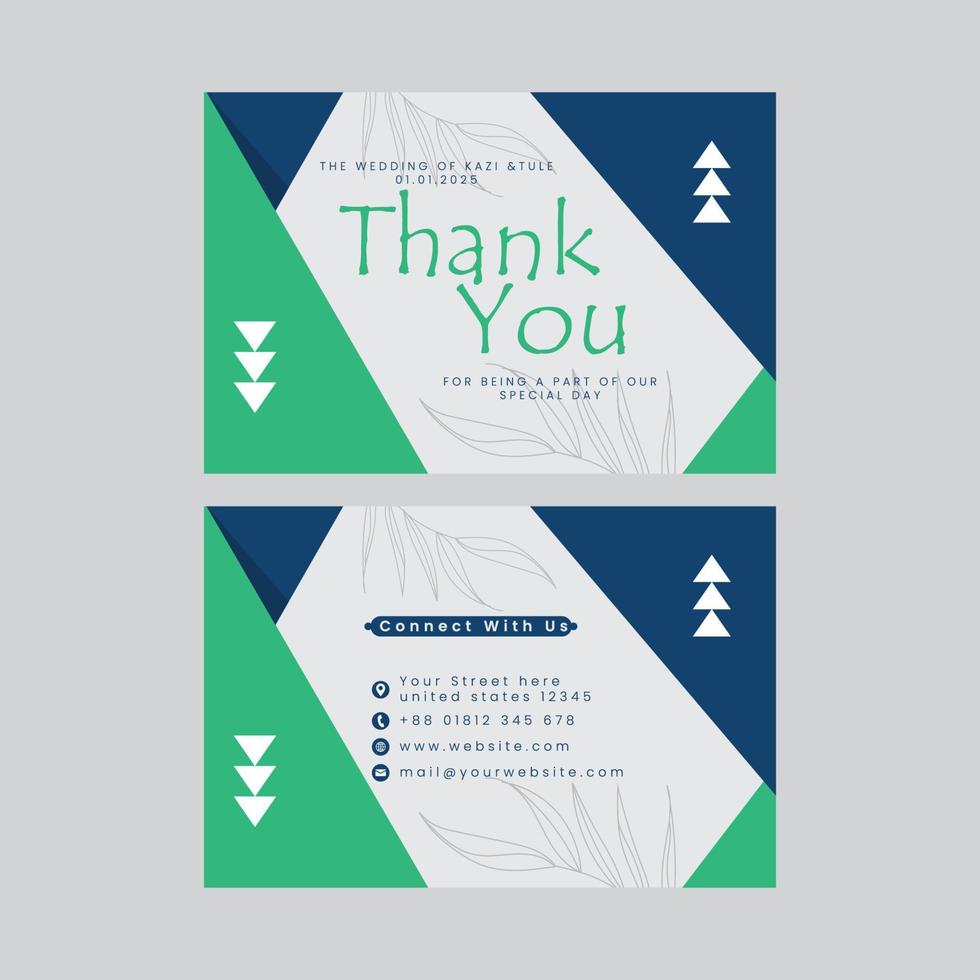 We are getting married thank you card Free Vector