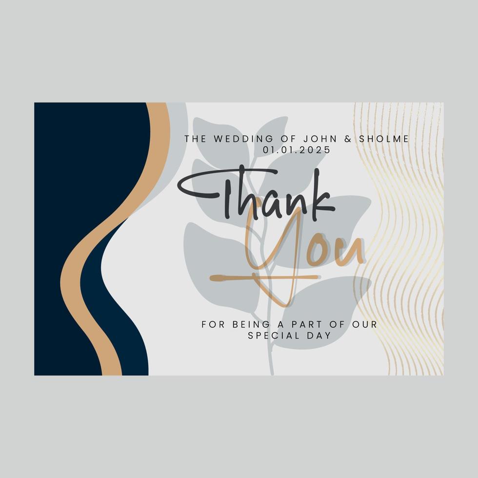 We are getting married thank you card Free Vector