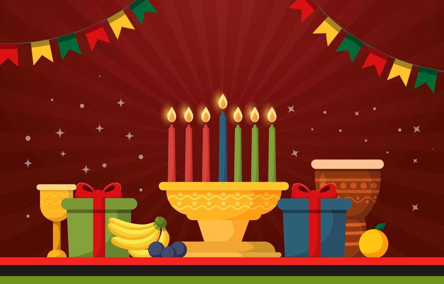 Happy Kwanzaa Background vector