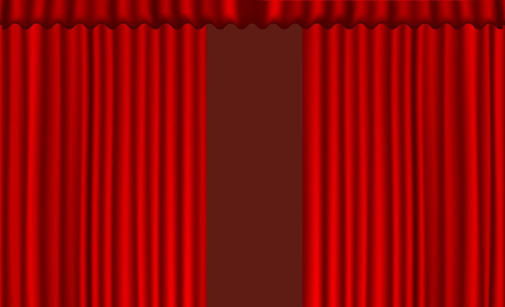 Background vector red curtain style.