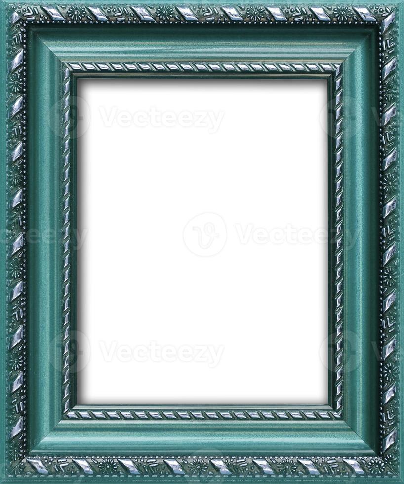 Empty picture frame with a free place inside, isolated on white photo