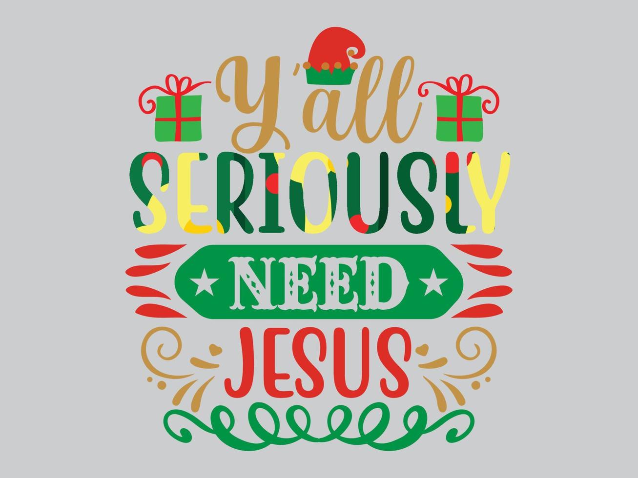 Christmas T Shirt Design File vector