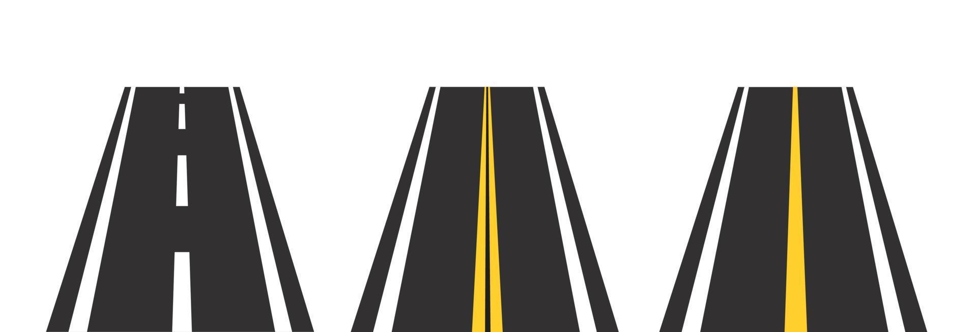 straight road. travel concept vector illustration